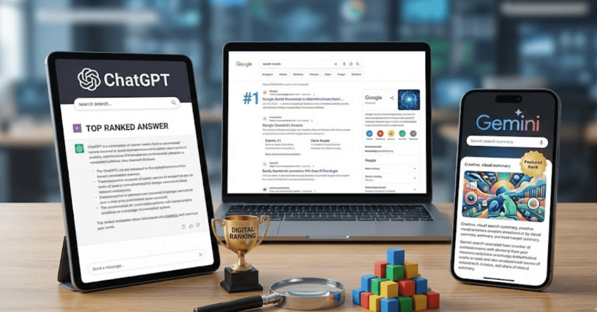 Ranking on ChatGPT vs Google vs Gemini